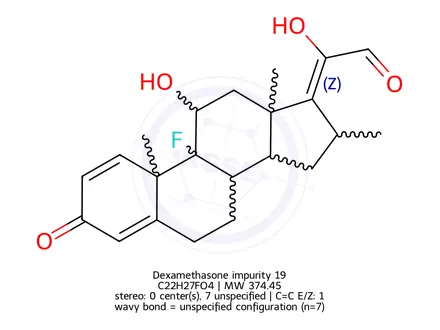 Chemical structure of Dexamethasone impurity 19