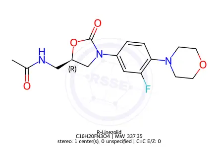 Chemical structure of R-Linezolid