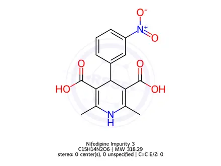 Chemical structure of Nifedipine Impurity 3
