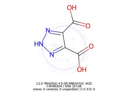 Chemical structure of 1,2,3-TRIAZOLE-4,5-DICARBOXYLIC ACID