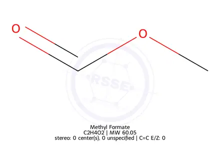 Chemical structure of Methyl Formate (BSC)