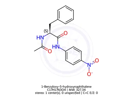 Chemical structure of 1-Benzyloxy-5-hydroxynaphthalene