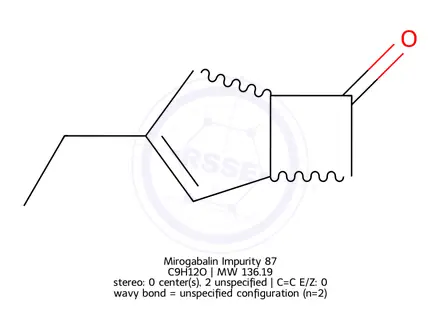 Chemical structure of Mirogabalin Impurity 87