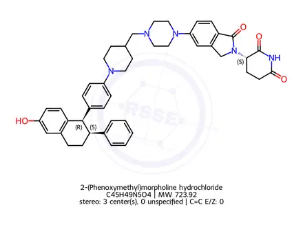 Chemical structure of 2-(Phenoxymethyl)morpholine hydrochloride