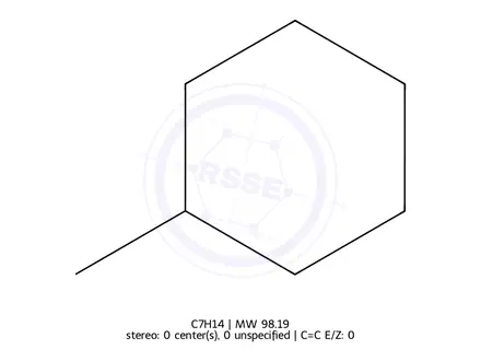 Chemical structure of Methylcyclohexane (GCS)