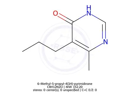 Chemical structure of 6-Methyl-5-propyl-4(1H)-pyrimidinone