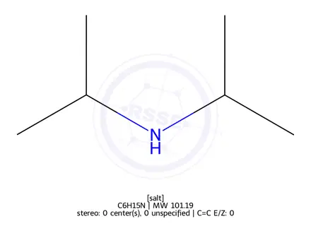 Chemical structure of Diisopropylamine (BSC)