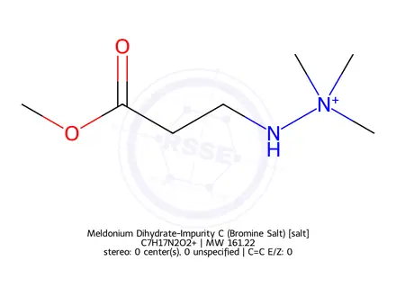 Chemical structure of Meldonium Dihydrate-Impurity C (Bromine Salt)