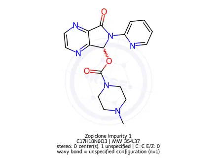 Chemical structure of Zopiclone Impurity 1