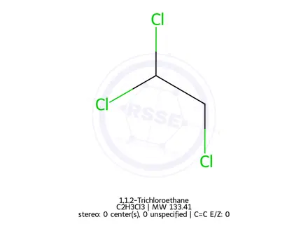 Chemical structure of 1,1,2-Trichloroethane
