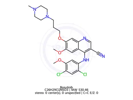 Chemical structure of Bosutinib
