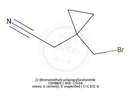 Chemical structure of [1-(Bromomethyl)cyclopropyl]acetonitrile