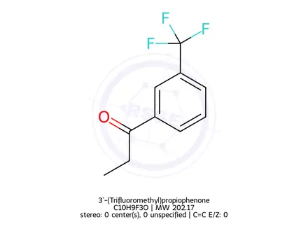 Chemical structure of 3`-(Trifluoromethyl)propiophenone