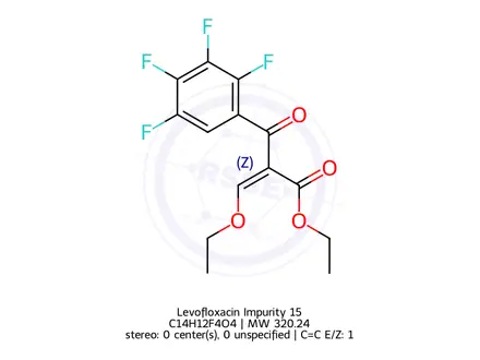 Chemical structure of Levofloxacin Impurity 15