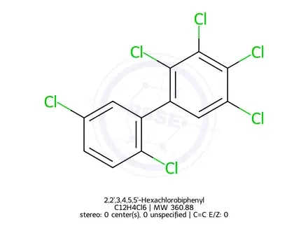 Chemical structure of 2,2',3,4,5,5'-Hexachlorobiphenyl