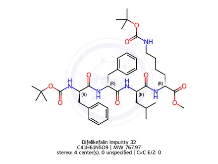 Chemical structure of Difelikefalin Impurity 32