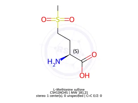 Chemical structure of L-Methionine sulfone