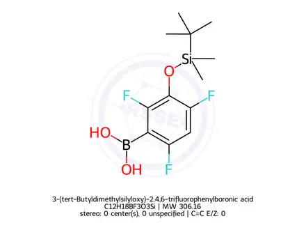 Chemical structure of 3-(tert-Butyldimethylsilyloxy)-2,4,6-trifluorophenylboronic acid