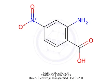 Chemical structure of 4-Nitroanthranilic acid