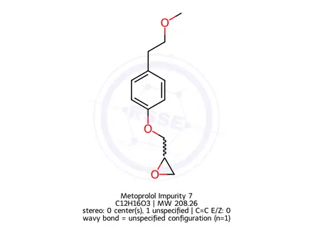Chemical structure of Metoprolol Impurity 7
