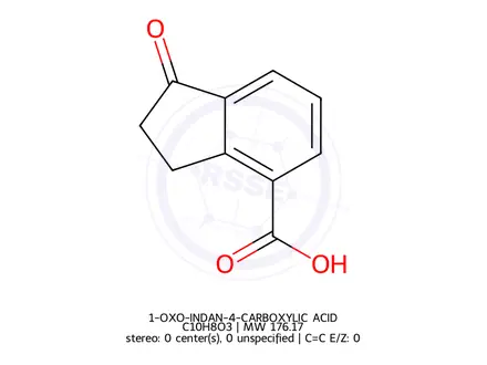 Chemical structure of 1-OXO-INDAN-4-CARBOXYLIC ACID