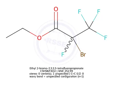 Chemical structure of Ethyl 2-bromo-2,3,3,3-tetrafluoropropionate