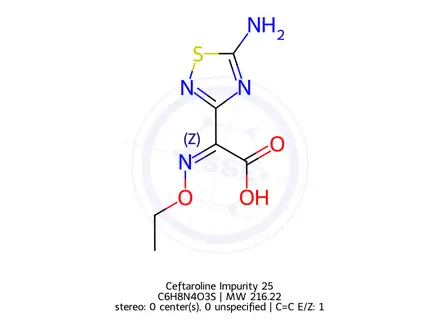 Chemical structure of Ceftaroline Impurity 25