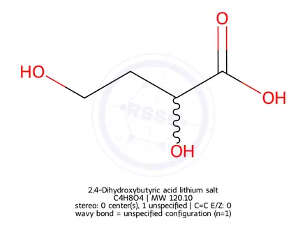 Chemical structure of 2,4-dihydroxy-Butanoic acid