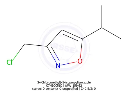 Chemical structure of 3-(Chloromethyl)-5-isopropylisoxazole