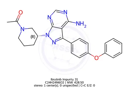 Chemical structure of Ibrutinib Impurity 31