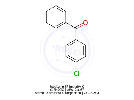 Chemical structure of (4-chlorophenyl)(phenyl)methanone