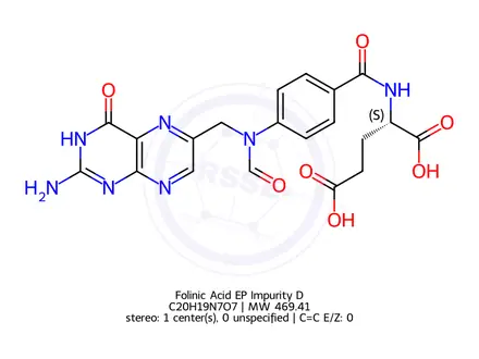 Chemical structure of Calcium Levofolinate EP Impurity D