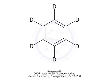 Chemical structure of Benzene-d6
