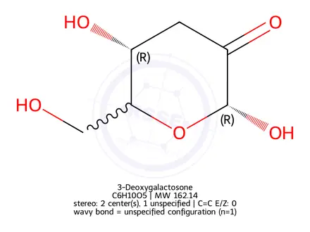 Chemical structure of 3-Deoxygalactosone
