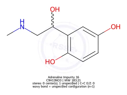 Chemical structure of Adrenaline Impurity 16