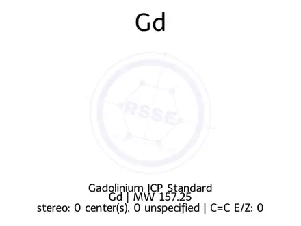 Chemical structure of Gadolinium ICP Standard