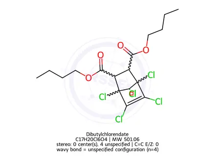 Chemical structure of Dibutylchlorendate