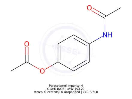 Chemical structure of Paracetamol Impurity H