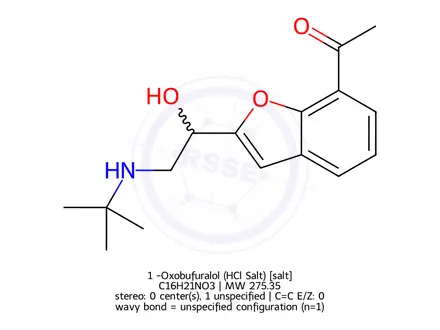 Chemical structure of 1’-Oxobufuralol (HCl Salt)