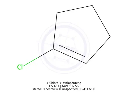 Chemical structure of 1-Chloro-1-cyclopentene