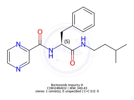 Chemical structure of Bortezomib Impurity 21