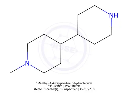 Chemical structure of 1-Methyl-4,4'-bipiperidine dihydrochloride