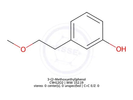 Chemical structure of 3-(2-Methoxyethyl)phenol