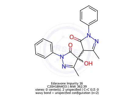 Chemical structure of Edaravone Impurity 16