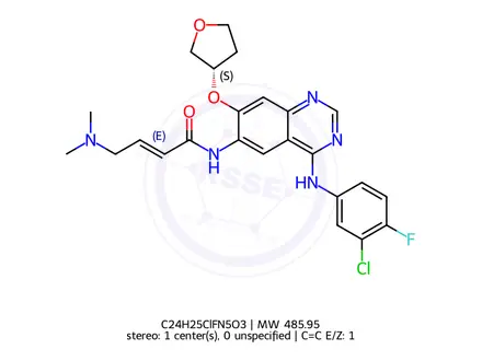 Chemical structure of Afatinib (diMaleate)