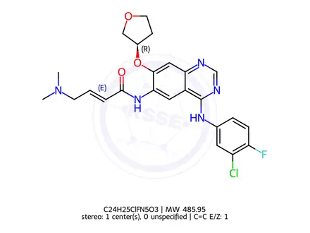 Chemical structure of Afatinib impurity C