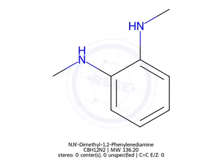 Chemical structure of N,N'-Dimethyl-1,2-Phenylenediamine