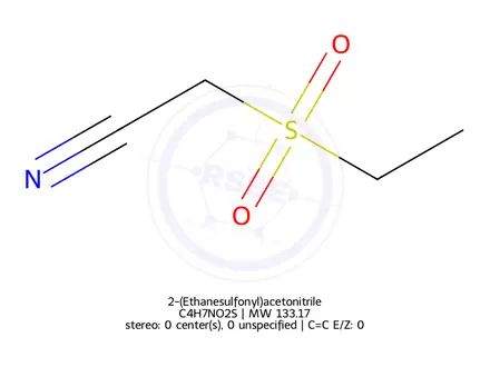 Chemical structure of 2-(Ethanesulfonyl)acetonitrile
