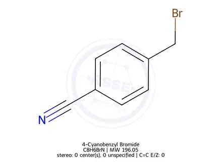 Chemical structure of 4-Cyanobenzyl Bromide