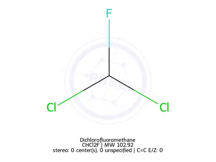 Chemical structure of Dichlorofluoromethane